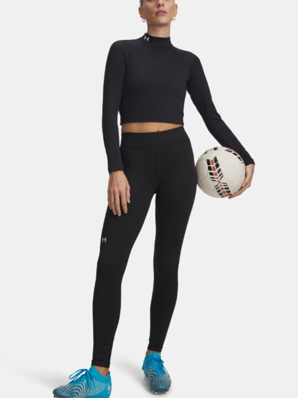 Under Armour Cold Gear Authentics Leggings Compression Full Length Black Size M